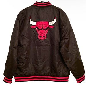 NBA Team Apparel Chicago Bulls Bomber Jacket Size 2XL
